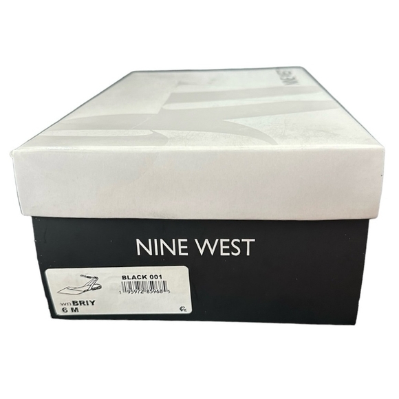 Nine West Briy Black Suede Flats Women’s Ankle Strap Pointed Toe Size 6 NIB - Picture 10 of 12